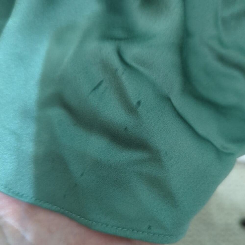 Fame and Partners Strappy Draped Rosabel Gown Green Maxi Dress Size 4 US - Picture 12 of 12